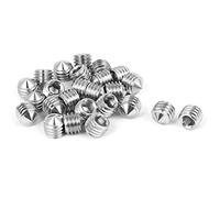 sourcing map Vis Pointeau Conique pour Poignée de Porte Vis Sans Tête Hexagonale M8x8mm Acier Inox 25pcs