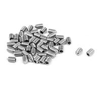 sourcing map Vis Pointeau Conique Sans Tête M3 x 5mm ton argent 50 pièces | Vis Hexagonale pour Poignée de Porte