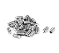 sourcing map Vis Pointeau Conique Sans Tête M5 x 12mm Argenté 25Pcs | Vis Hexagonale pour Poignée de Porte