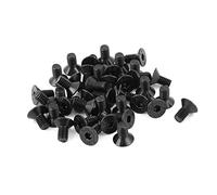 sourcing map Vis Tête Fraisée M4 x 8mm Acier Allié Noir 50Pcs | Acier Allié Vis Tête Fraisée