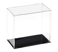 sourcing map Vitrine en acrylique transparent étanche à la poussière pour objets de collection 20 x 10 x 20 cm