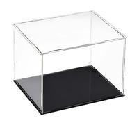 sourcing map Vitrine en acrylique transparent étanche à la poussière pour objets de collection 20 x 15 x 15 cm