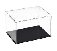 sourcing map Vitrine en acrylique transparent étanche à la poussière pour objets de collection 25 x 15 x 15 cm