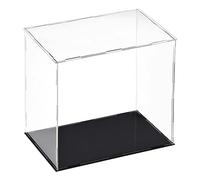 sourcing map Vitrine en acrylique transparent étanche à la poussière pour objets de collection 25 x 15 x 25 cm