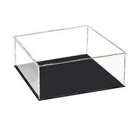 sourcing map Vitrine en acrylique transparent - Protection anti-poussière - Cube - 30 x 30 x 15 cm
