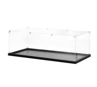 sourcing map Vitrine en acrylique transparente à assembler - 30 x 62 x 20,3 cm - Étanche à la poussière - Pour objets de collection