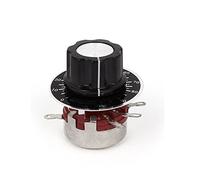 sourcing map WTH118-1A 2W 10K OHMS Potentiomètre Rotatif carbone coniques Pots Pellicule avec cadran réglage