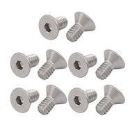 sourcingmap 1/4-20x1/2" tête plate acier inox 304 hex prise 10pcs