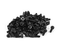 sourcingmap 100pcs M2x6mm Vis six pans creux tête hexagonale cylindrique moletée Boulon en acier inoxydable