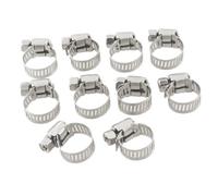 sourcingmap 10pcs Collier de Serrage Tuyau Pince Clip Serre Joint réglables en acier inoxydable 8-14mm