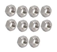 sourcingmap 10pcs Écrou Hexagonal M6x0,75mm Métrique acier Inox 304