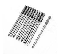 sourcingmap 10pcs Embouts de tournevis 4mm Dia Magnetique Phillips PH1 Type