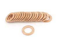 sourcingmap 20Pcs écraser 20pcs 12x18x1.5mm cuivre 10x16x1.5mm Rondelle Mixte Adapté
