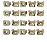 sourcingmap 20pcs écrou à cage M5 acier au carbone captif en laiton ton pour serveur étagère armoire