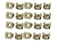 sourcingmap 20pcs écrou à cage M8 acier au carbone captif ton en laiton pour armoire d'étagère de serveur