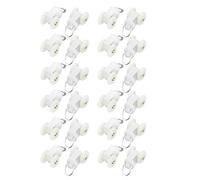 sourcingmap 20pcs Glisseur Rail Rideaux Roulette Crochet Roue Rideaux Coulissant Poulie pour Fenêtre Voilage plastique 1.1" hauteur