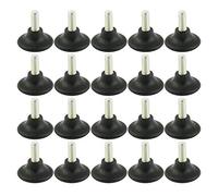 sourcingmap 20pcs Pieds de Nivellement Meuble Réglable Pied Réglable Patin de meuble Jambe Pied de Table Chaise Protection Plancher 38mm Base M8x20mm Fileté
