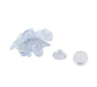 sourcingmap 20pcs Ventouses Anti-collision Transparente en Caoutchouc pour Verre Bureau Maison Coussinet Suspension à Ventouse 20mm Diamètre