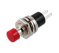 sourcingmap 250V 3A Hors (sur) non n/o SPST Panel Mount momentané bouton poussoir interrupteur rouge rond