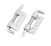 sourcingmap 2pcs Loquet A Ressort Targette A Ressort Verrou de Porte Serrure Pour Meuble Abri Portail Garage Meuble 304 acier 2pouces Long