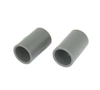 sourcingmap 2pcs Raccord PVC Tuyaux Drainage 20mm Diamètre Intérieur Connecteurs Droit Gris