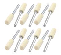 sourcingmap 3 mm tige 6 mm Diamètre polissage cylindrique de polissage feutre Bobs monté Lot de 12