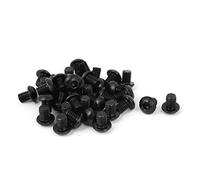 sourcingmap 40pcs M8x10mm Vis six pans creux tête hexagonale Boulon Tête de Bouton Noir Acier allié 10.9