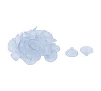 sourcingmap 40pcs Ventouses Anti-collision Transparente en Caoutchouc pour Verre Bureau Maison Coussinet Suspension à Ventouse 2.2cm Dia