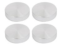 sourcingmap 4pcs 40mm Dia 10mm fil M8 épaisseur disque aluminium Quincaillerie table verre