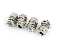 sourcingmap 4pcs PG7 presse-étoupe en métal étanche connecteur attache contre-écrou farce pour 3-6.5mm Dia gamme de fils