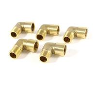 sourcingmap 5 pcs Coude laiton 90 degrés 1/4 "PT mâle à femelle filetage raccord de tuyau