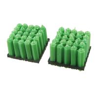 sourcingmap 50 x 7 mm x 27 mm Vert en plastique Chevilles de fixation pour 2-4 mm Vis