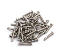 sourcingmap 50Pc M2 x 12mm acier Inox vis métaux Tête cylindrique vis cruciforme