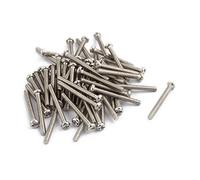 sourcingmap 50Pc M2 x 18mm Acier Inoxydable vis métaux Tête cylindrique vis Phillips