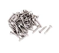 sourcingmap 50pcs Vis Autotaraudeuse à Tête Fraisée Cruciforme Vis Autoperceuse Vis Autoforeuse M4.2 X 25 mm