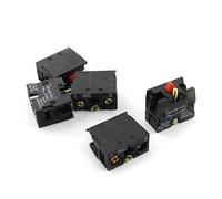 sourcingmap 5Pcs AC600V 10A NC Momentané Commutateur De Bouton Poussoir Auxiliaire Contact Bloc