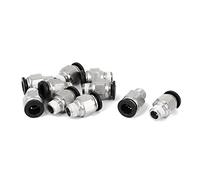 sourcingmap 8mm pour M10 à pousser Pneumatique Air Raccord Rapide Pose Du Tube accoupler 10 pièces