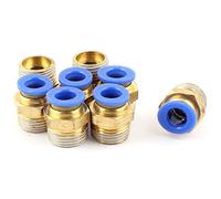 sourcingmap 8pcs 8mm tube 3/8 BSP Filetage pousser raccords rapide PC8-03