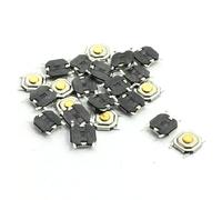 sourcingmap Cadre photo 4 x 4 x 1,5 mm Surface Mounted Devices SMT momentané Tact tactile bouton poussoir Interrupteur 4P