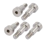 Sourcingmap® en acier inoxydable 304 Douille hexagonale épaule Boulon épaule 10 mm Dia 16 mm Longueur épaule M8 Filetage 5 pcs