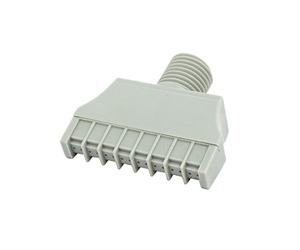 sourcingmap Fil mâle 1/4BSP Large 40mm Air Windjet ABS Blow Off Buse à jet plat Gris