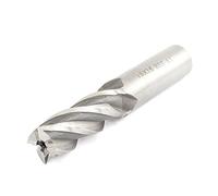 sourcingmap Fraise en bout droite à nez plat 4 cannelures en acier à grande vitesse 15 mm x 16 mm