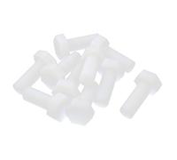 sourcingmap Hexagon Vis M12 x 30mm PLASTIQUE FILETÉ EN NYLON VIS PACK 10pc compatible RoHS