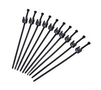 Sourcingmap Lot de 10 attaches de câble solaires pour panneau photovoltaïque Noir 200 mm