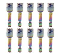 Sourcingmap Lot de 10 douilles hexagonales en acier 8 mm