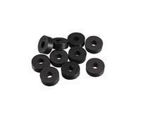 Sourcingmap Lot de 10 rondelles plates en caoutchouc 11 mm de diamètre extérieur 4 mm ID 4 mm d'épaisseur pour robinet tuyau d'eau