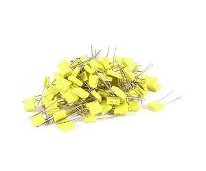sourcingmap Lot de 10010% 100V 0,1UF 100nF Boîte type de film Correction condensateurs
