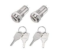 Sourcingmap Lot de 2 interrupteurs à bouton poussoir 2 positions 12 mm