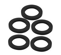 sourcingmap Lot de 5 rondelles plates rondes en caoutchouc - Taille 20 x 30 x 3 mm - Pour robinet et tuyau d'arrosage - Noir
