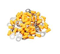 sourcingmap Lot de 50 connecteurs isolés RV5.5-8 pour fil électrique AWG 12-10